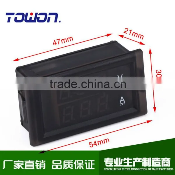 100A Ammeter 100V Voltmeter 2in1 Digital Voltage Current Meter DC 12V 24V Dual Display Volt Amp Monitor + Current Transformer photo-6