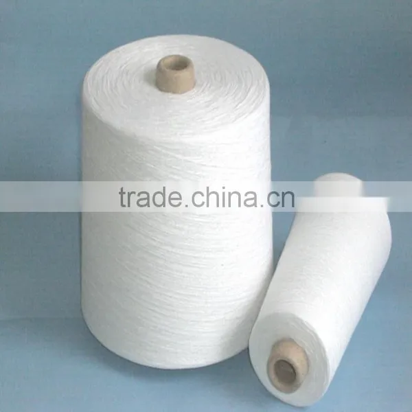 High Quality White Open End Recycled Cotton Polyester Knitting and Weaving Yarn photo-4