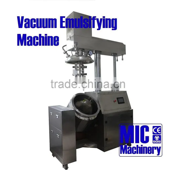 MIC-100L Auto Lifting Steady Vacuum Mixer Homogenizer 10l Vacuum Homogenizer Mixer SUS 316L With CE Certification