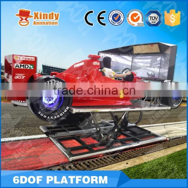 Best Seller Game Machine 3 Screens F1 Car Simulator Price 4d Driving F1 Car Driving Simulator photo-2