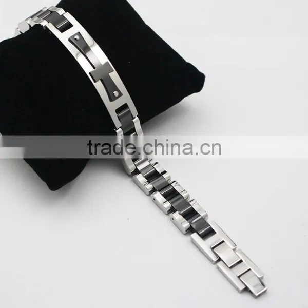 2016 Newest Fashion Stainless Steel Biker Chain Bracelet Men photo-2
