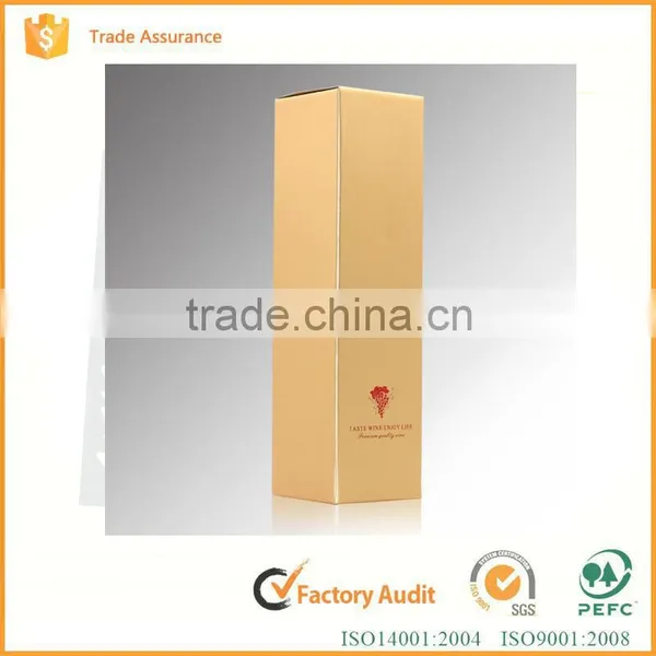 China Supplier 2016 Fashion Luxury Custom Single Paper Wine Box photo-4