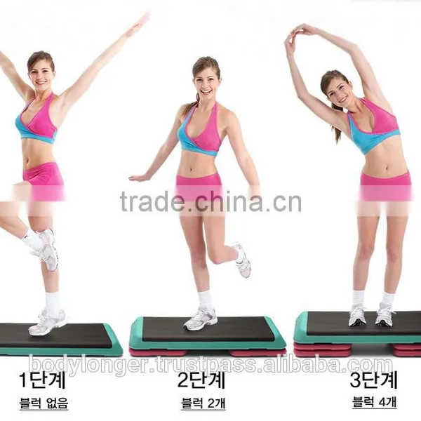 Club-Shaped Aerobic 3 Step Box/ Gym Equipment/ Rack photo-2