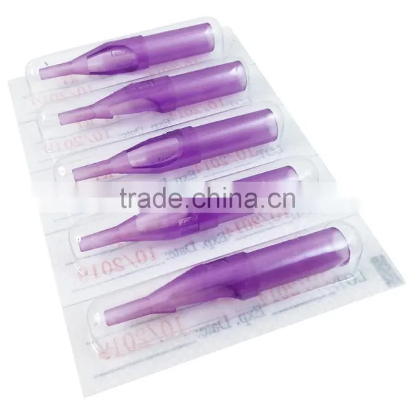 High Quality Disposable Tattoo Tip 14RT Purple photo-3