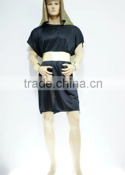 Adult Black Pharaoh Costume Deluxe Egyptian Cosplay Costume A0042 photo-2