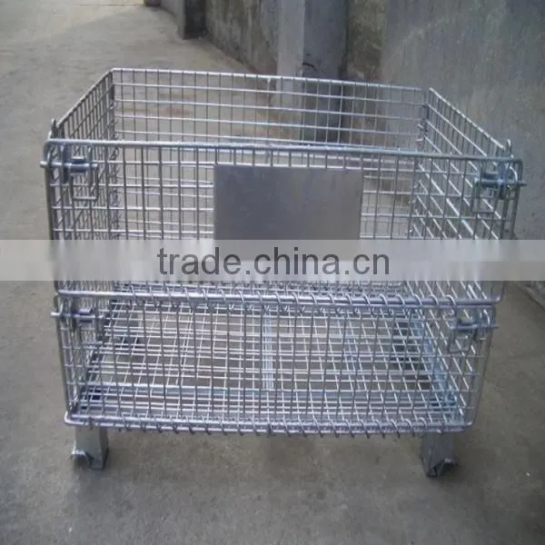 trade assurance folding stackble lockable galvanized metal cabinets storage