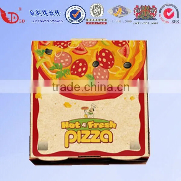 Easy Take Pizza Box Manufacturer Corrugated Paper Custom Pizza Box photo-6