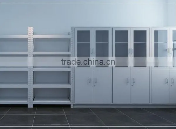 Glass Door Hospital Laboratory Medicine Cabinet Furniture for Sale