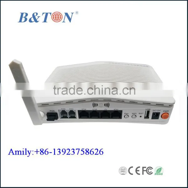 4GE + 2POTS + CATV + WiFi FTTH Fiber Optical 1 GE Uplink Port GPON ONU/GPON SFU/GPON ON photo-2