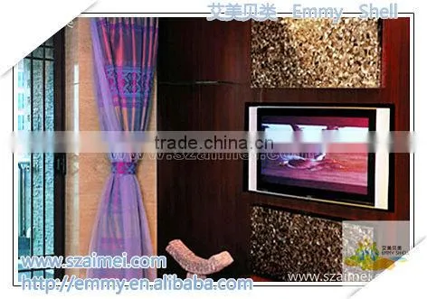 Browm Mother of Pearl Mosaic Tile Shell Mosaic Wall Tile Wall Panel photo-2