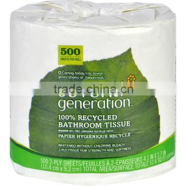 Seventh Generation Bathroom Tissue - 2 Ply 500 Sheet Roll - Case of 60
