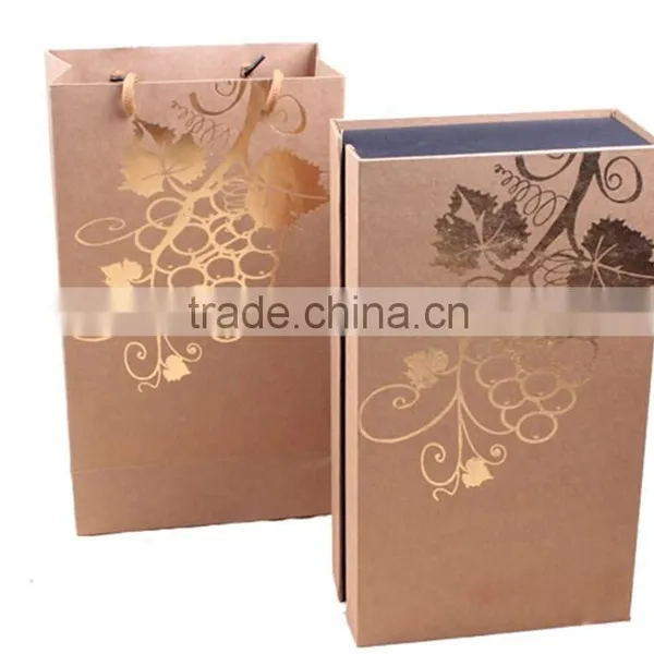 Custom Printed Paper Wine Box With Ribbon photo-6
