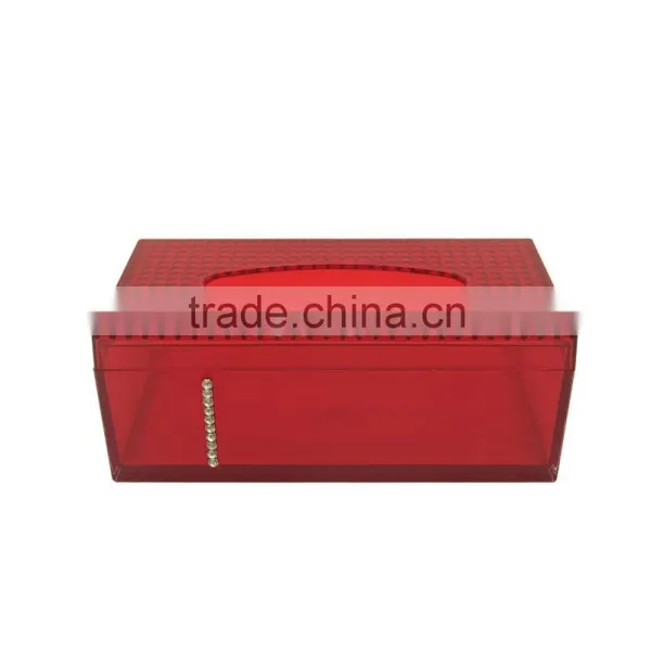 Plastic High Quality Colored Tissue Box for Bathrom Accessory Set photo-2