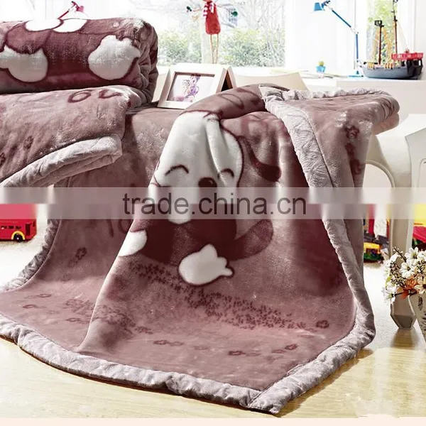 100% Polyester Super Soft Raschel Blanket photo-2