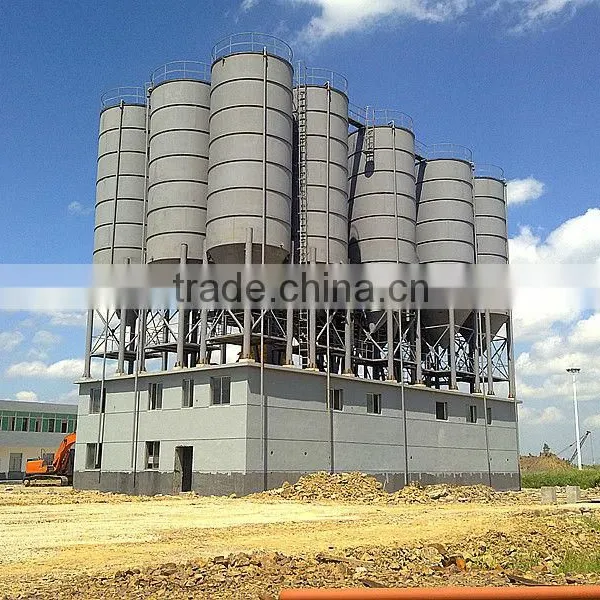 3-1500t hopper bottom silos for storing