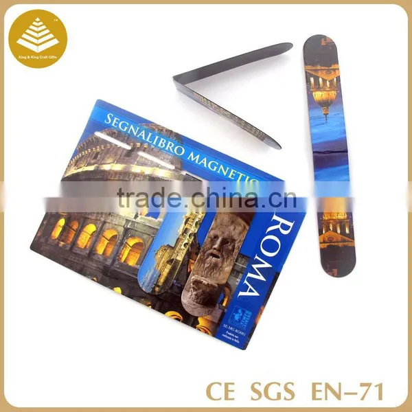 2015 OEM small order book cover Folding Magnetic anime bookmarks printable