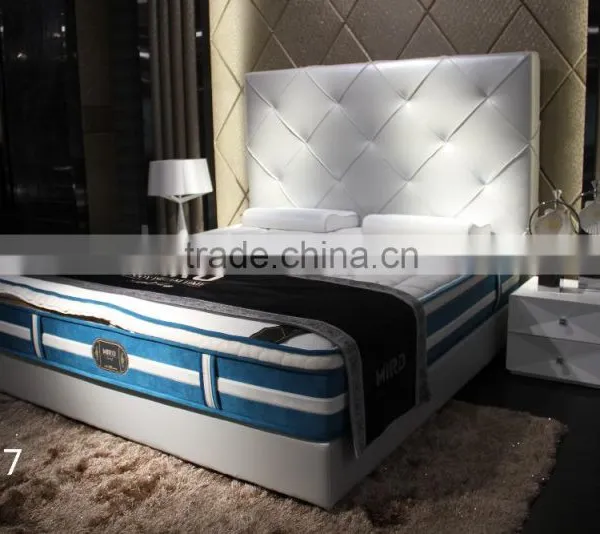 High Headboard Leather Bed Chersterfield Headboard