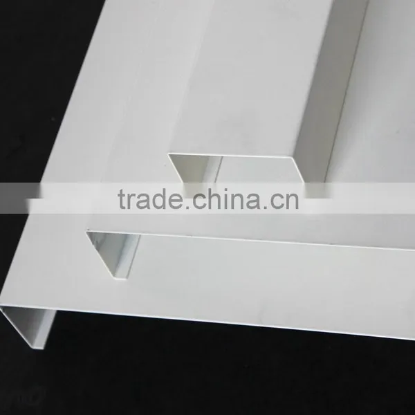 Width 255mm B Shaped Rustproof Commercial Metal / Aluminum Strip Linear Ceiling photo-5