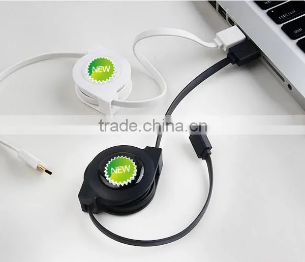 Retractable USB 3.0/3.1 Type-C Male to USB Male Sync Charger Cable photo-4