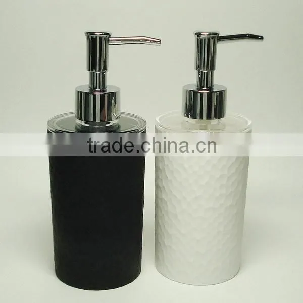 Plastic container - pump bottle with rock surface