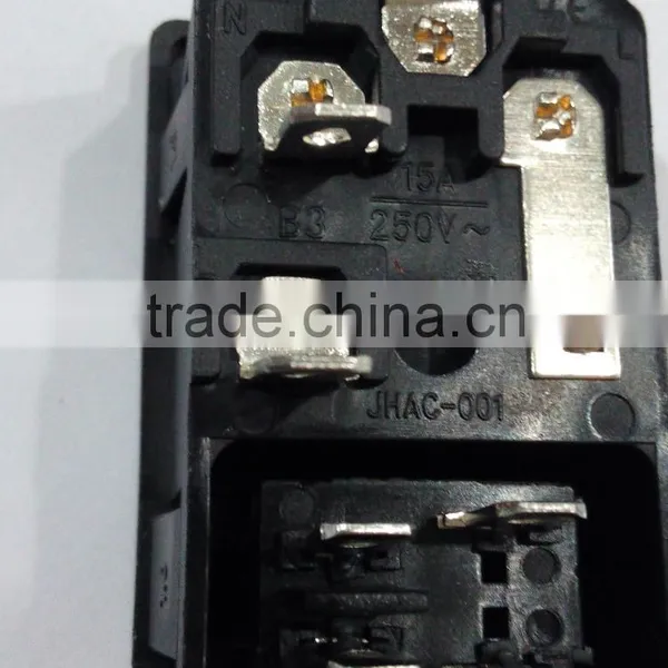 AC-10 Full Copper Vertical ac Power Socket With 250V Fuse photo-3
