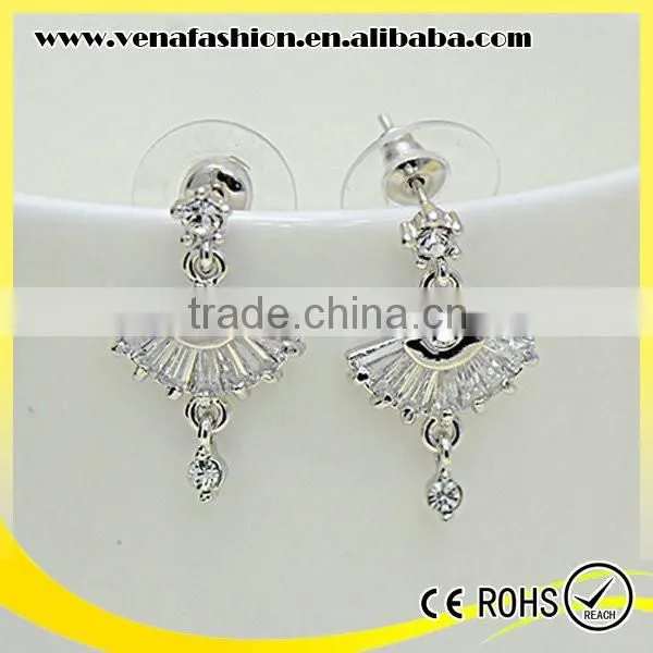 Yiwu Sector Shaped Small Litter Ballet Girl Earrings photo-5