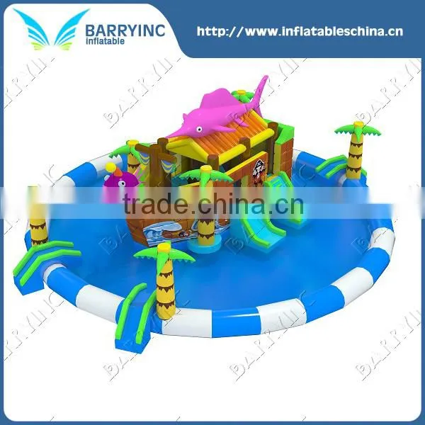 2016 Outdoor water amusement park , inflatable water park prices