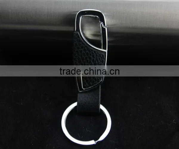 Man's New Design Leather Keychain/fashion Leather Metal Keychain photo-5