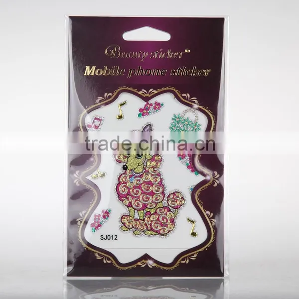 Cute Cute High Quality Metallic Glitter Jewelry IPhone6s Phone Gold Sticker photo-6