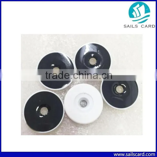 34mm RFID Patrol Tag With One Hole and 3M Glue NFC Tag for Patrol System photo-4