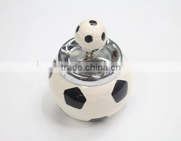 Spot Commodity Football Shape Spinning Cigarette Ashtray