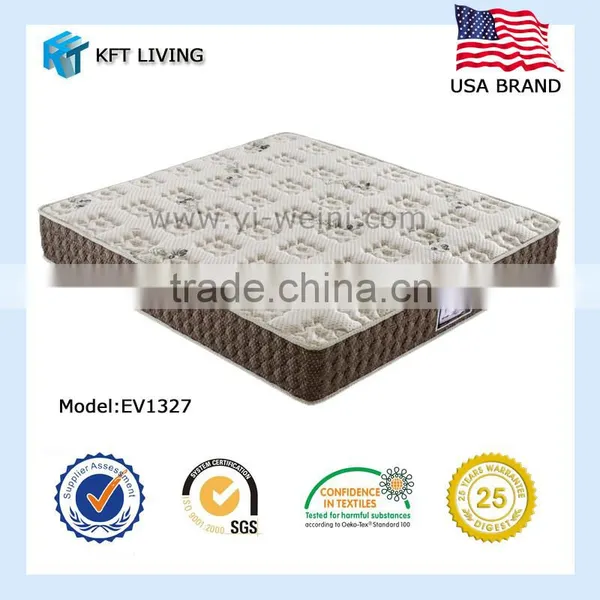 Mattress Made by Silk and Import of Olives Fabric and High Density Foam and Coil Count Can be Personal Design