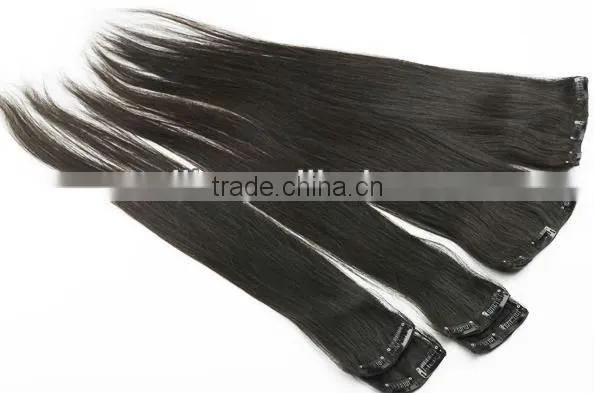Pretty Virgin Human Hair 18 Inch Clip In Hair Extensions For Black Women photo-4