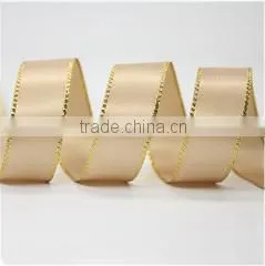 High Quality Gold Kinds of Ribbon With 100% Polyester photo-3
