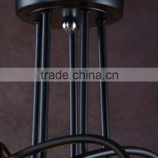 CE RoSH Indoor Iron Black or White or Red Chandelier Ceiling Lamp GX-5109-3 photo-4