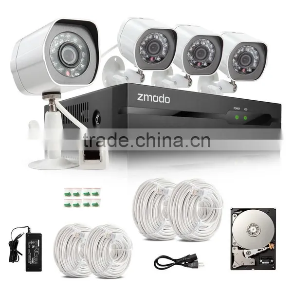 HD 720P Mega-Pixel NVR Wireless IP Cameras Kit-ZP-KE1H04-S-1TB photo-3