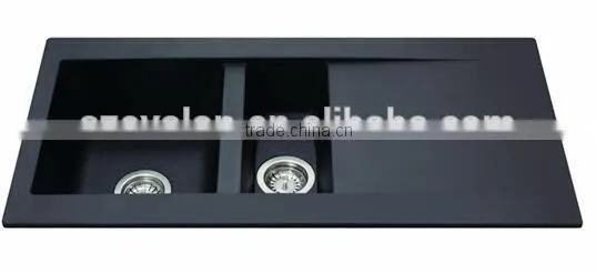 High Back Kitchen Sink / Acrylic Stone Kitchen Sink,artificial Stone Double Kitchen Sink ,resin Stone Sink photo-5