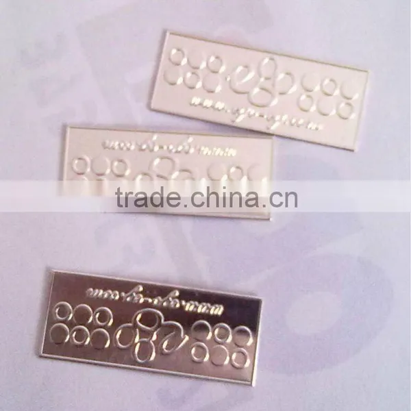 Custom Perfume Label, Embossed Aluminum Label, Bottle Sticker