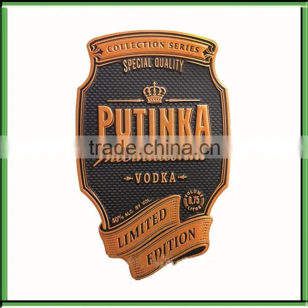 Design Wine Bottle Metal Label photo-4