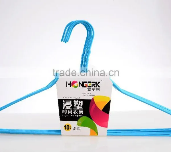 Factory Price Metal Laundry Hanger PE Dipping Wire Hanger photo-2