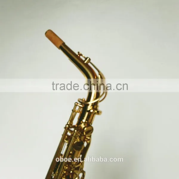 High Class Hot Sale Eb Gold Lacquer Alto Saxophone photo-4