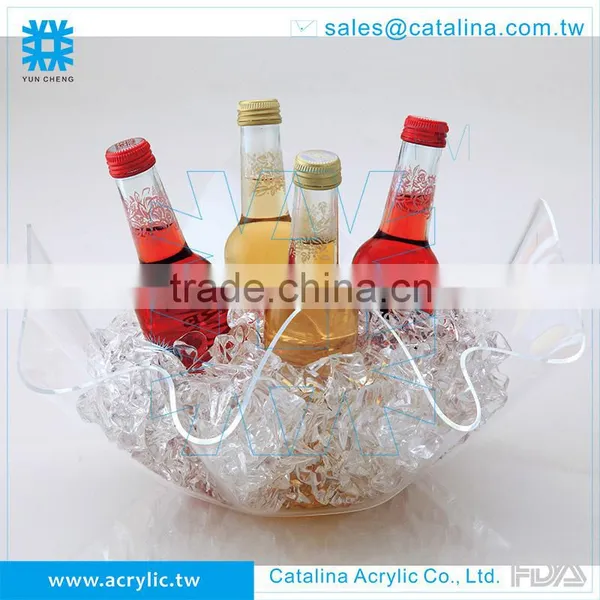 Functional Acrylic Decoration Bowl Wine Cooler Ice Bucket photo-3