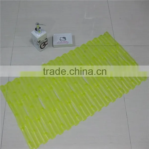 Bamboo Strip Pvc Mat Hotel Bathroom Anti-slip Mat Tub Mat photo-4