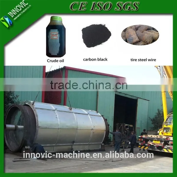 Direct Heating Mode Waste Tire Recycling Plant for Tire Pyrolysis Heavy Oil/carbon Black and Steel