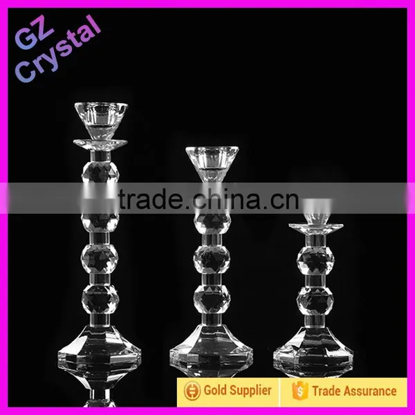 Elegant Wedding Centerpiece Candle Holder 3 Arms Crystal Candelabra photo-2