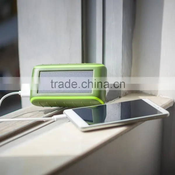 Dual USB Output Hand Crank Dynamo Power Bank, Solar Mobile Phone Charger With LED Light photo-4