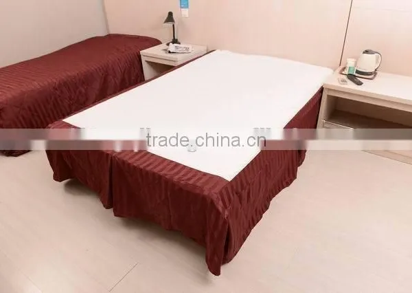 Cheap 100% Polyester Pleated Bed Skirts for Hotel