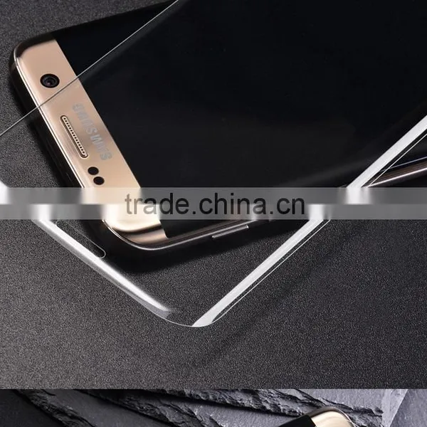 100% Full Size 3D Curved Transparence Tempered Glass Screen Portector for Samsung S7 EDGE photo-5