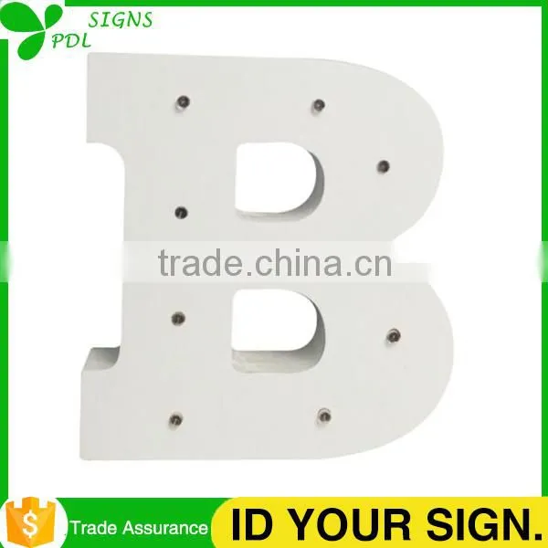 CNC Cutting Professional Wooden Lighted Letter-B photo-2