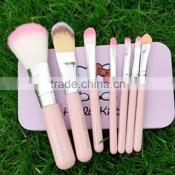 Hello Kitty Pink Lovely Makeup Cosmetic Brush Set for Women photo-2